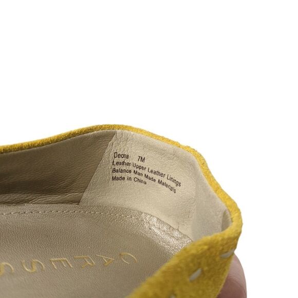 NWOT CARESSA Suede Leather Baller Flats 7 - Picture 8 of 9